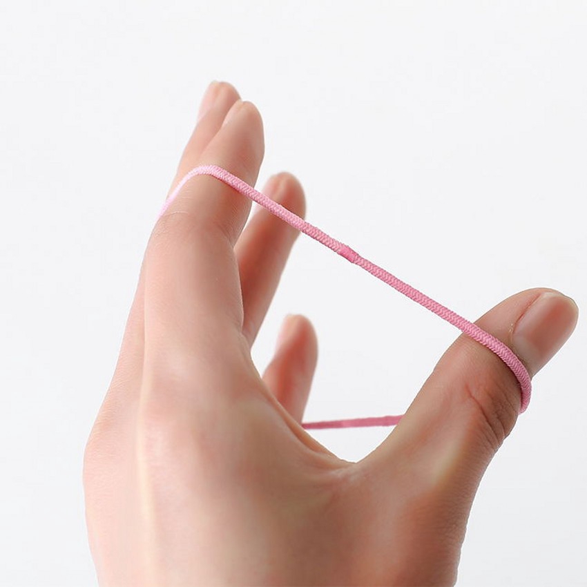 Bộ 50 Bé Gái Màu Kẹo Dây Cao Su Nylon, Dây Buộc Tóc Co Giãn An Toàn Cho Trẻ Em, Dây Buộc Tóc Cơ Bản Cho Nữ