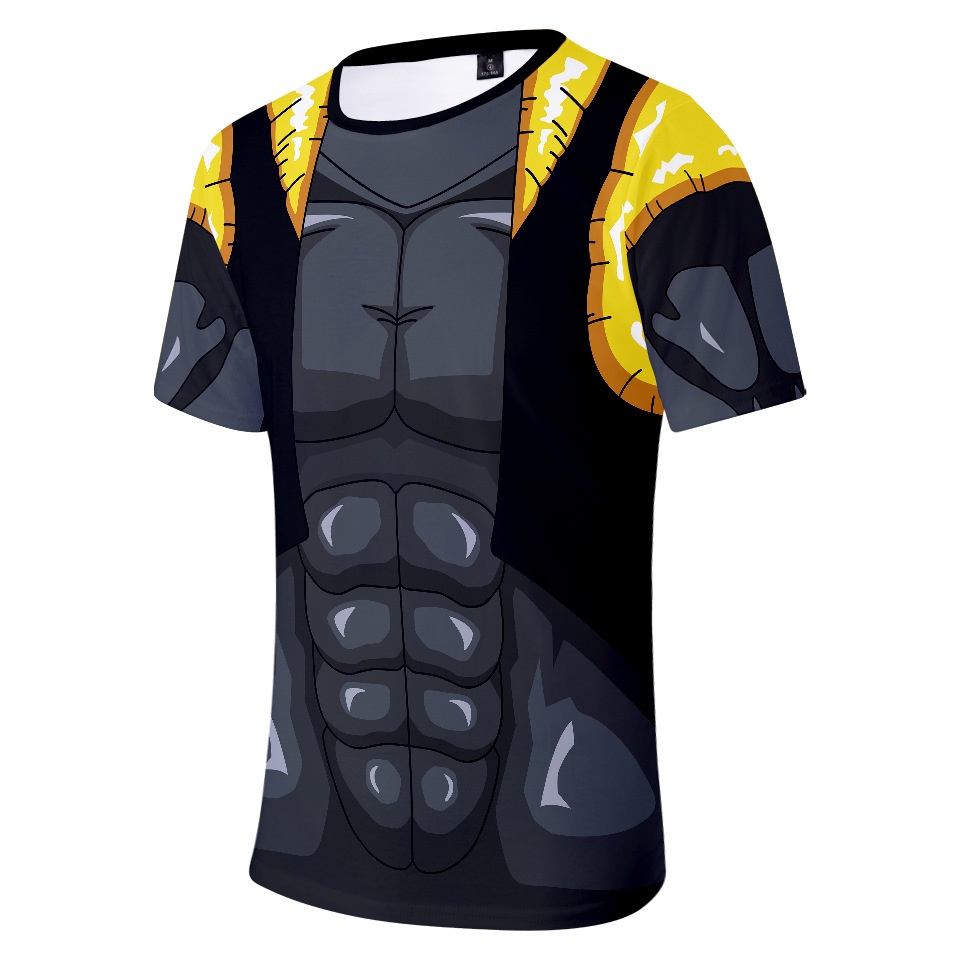 Áo thun Dragon Ball 3D in tay ngắn, thời trang unisex dành cho cả nhà