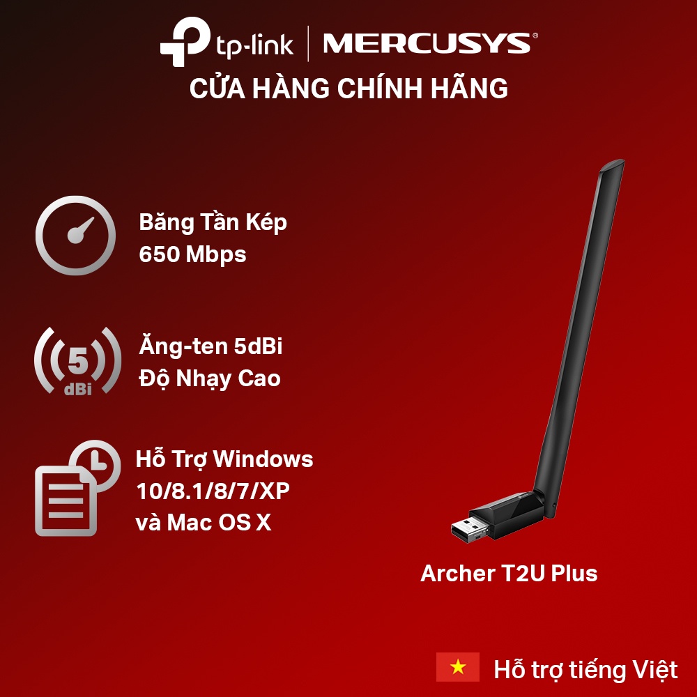 Bộ Chuyển Đổi USB Wifi TP-Link Archer T2U / T2U Nano/ T2UB Nano/ T2U ...