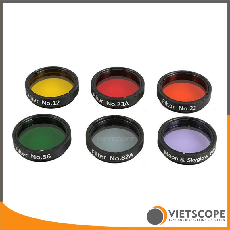 Bộ 6 kính lọc màu tinh vân dành cho kính thiên văn - Filter 1.25 inch ...