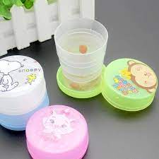 ( SALE ) Ly Gấp Gọn/Cốc Xếp Tiện Dụng - Cốc Nhựa Gấp Gọn Du Lịch Hoạt Hình