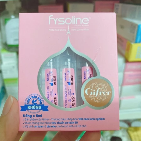 Nước muối sinh lý pháp FYSOLINE Hộp dùng thử 5 ống