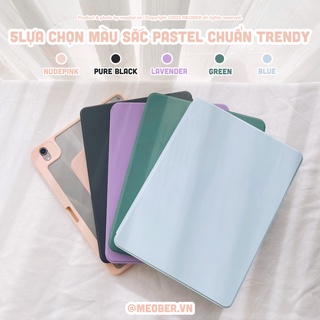 Bao da i pad Xoay Dọc 360 cho i pad Pro 11, Mini 6/7, Air 4/5/6/7, Gen7/8/9/10, Pro M4 - Có khe sạc bút, lưng trong suốt