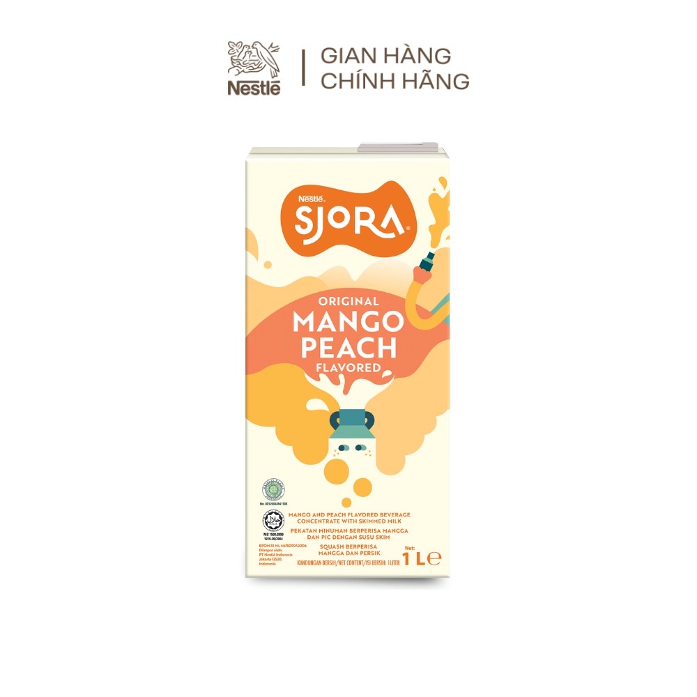 Nước trái cây cô đặc Nestlé SJORA xoài đào (hộp 1L) | Shopee Việt Nam