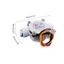 BTF Đa chức năng 2 điểm PE Cảm biến lưu lượng nước Hall Flowmeter Dễ dàng cài đặt Giao diện kết nối nhanh G 1 4