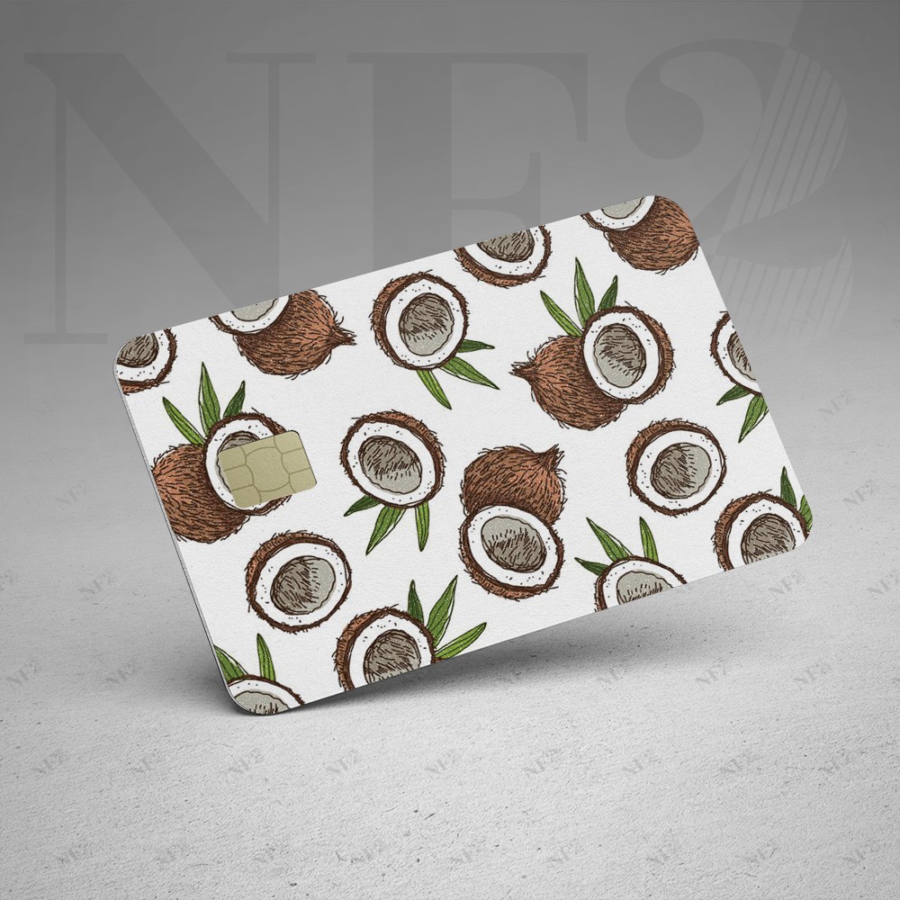 Miếng Dán Trang Trí COLORFUL FRUITS - Sticker Thẻ ATM (Thẻ Chung Cư, Thẻ Xe, Debit, Credit) NF2