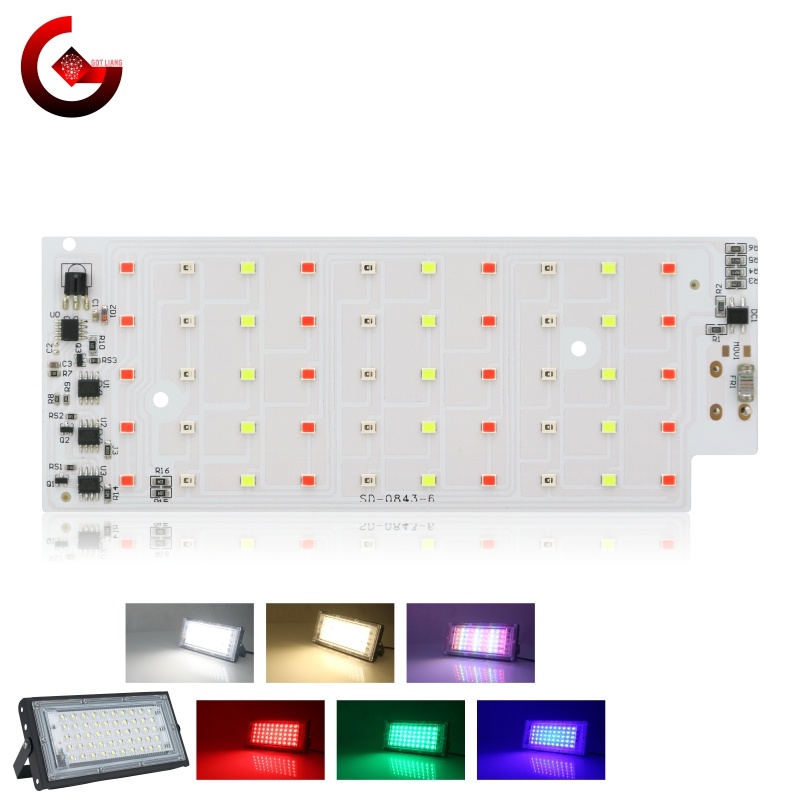 Chip Đèn LED 50W RGB SMD 2835 AC 220V Ánh Sáng Dịu Nhẹ Chuyên Dụng Cho ...