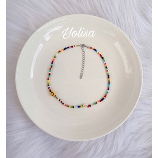 Vòng cổ nữ handmade hạt cườm nhiều màu Daisy