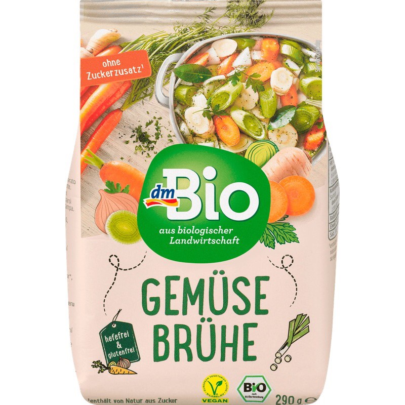 Hạt nêm rau củ hữu cơ dmBio vegetable stock powder 290g/ alce nero 120g ...