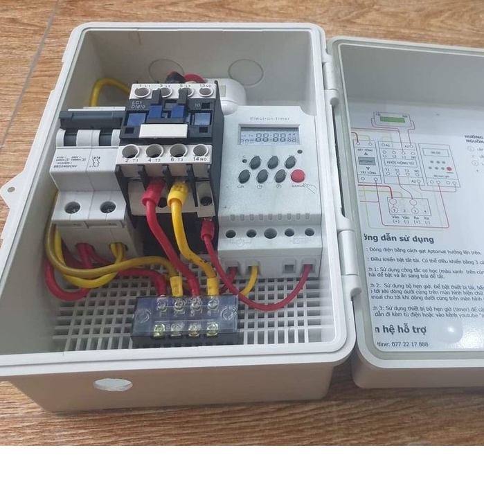 Bộ công tắc Bật tắt bơm -Công tắc hẹn giờ thông minh KG316T-II tắt mở tự động Cho hệ Thống Phun Mưa