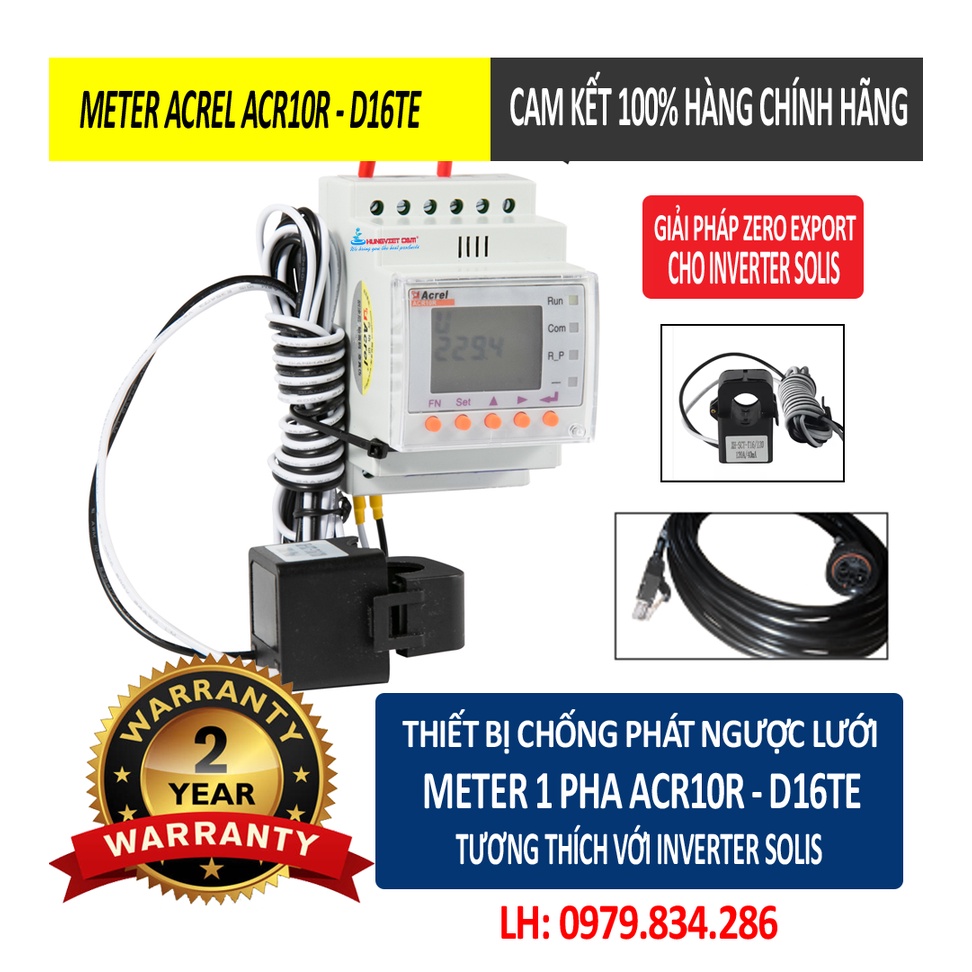 THIẾT BỊ CHỐNG PHÁT NGƯỢC LÊN LƯỚI 1 PHA - METER ACREL ACR10R - D16TE ...
