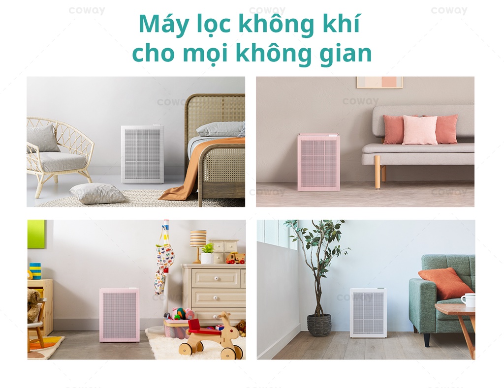 Máy lọc không khí Coway Cartridge (W) AP-1019C (W) - Kích thước