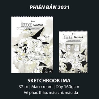 [Chính hãng] Sổ vẽ Nabii Ima Sketchboook 160gsm size a4 và a5