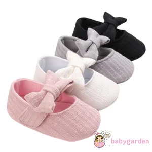 Giày Bé Gái Chống Trơn Trượt Đế Mềm Nơ Mary Jane Đảng Công Chúa Cũi Giày