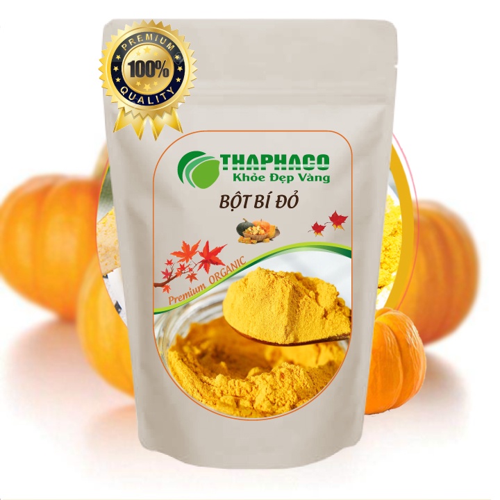 [HCM] Bột Trái Bí Đỏ 100g Uống Làm Đẹp Dưỡng Da THAPHACO