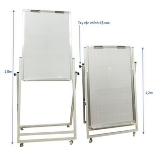 Bảng viết bút lông có chân xếp gọn F3 Greenlam KT 100x60cm (Bavico) - Không ô ly