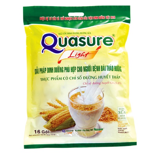 Ảnh Túi Ngũ Cốc Quasure Light Sữa Bibica 400g - Thực phẩm dành cho người ăn kiêng, tiểu đường 1