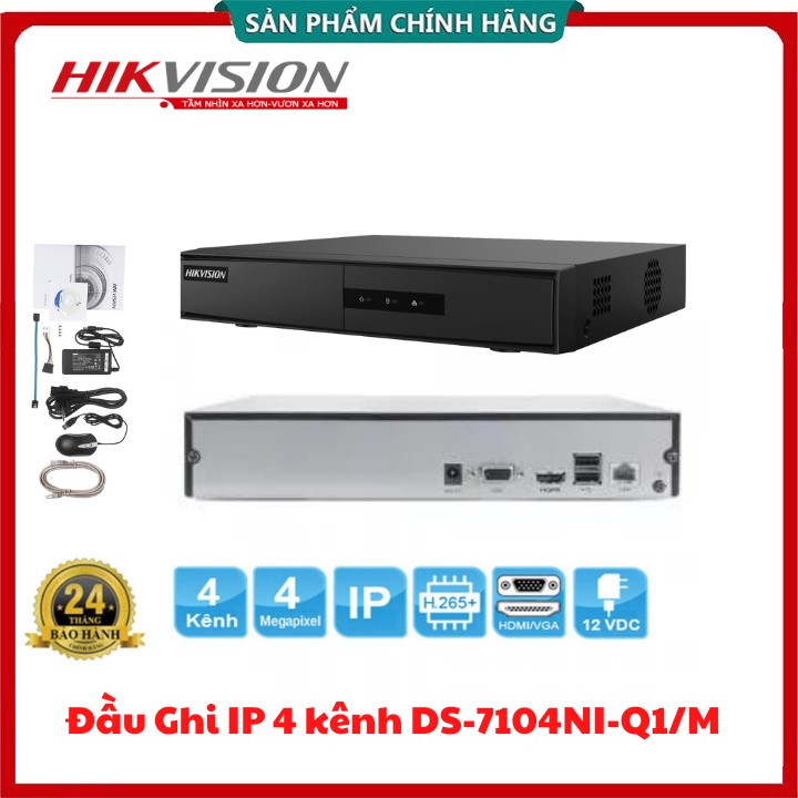 Đầu Ghi Hình Camera IP 4 Kênh HIKVISION DS-7104NI-Q1/M - Upto 4MP ...