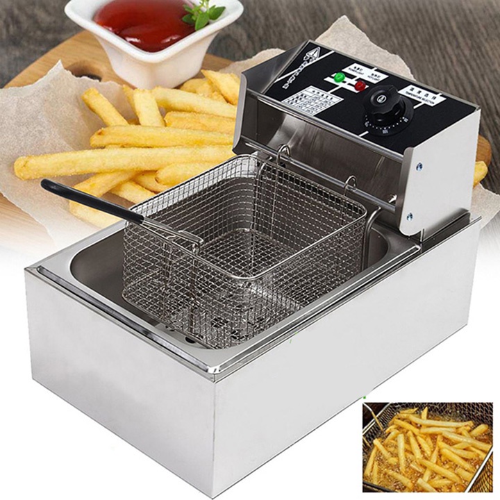 Bếp chiên SUNNY 2500W chất liệu inox dày dặn, bền bỉ theo thời gian