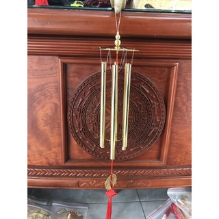 Chuông gió phong thủy 6 ống bằng đồng thật các cỡ