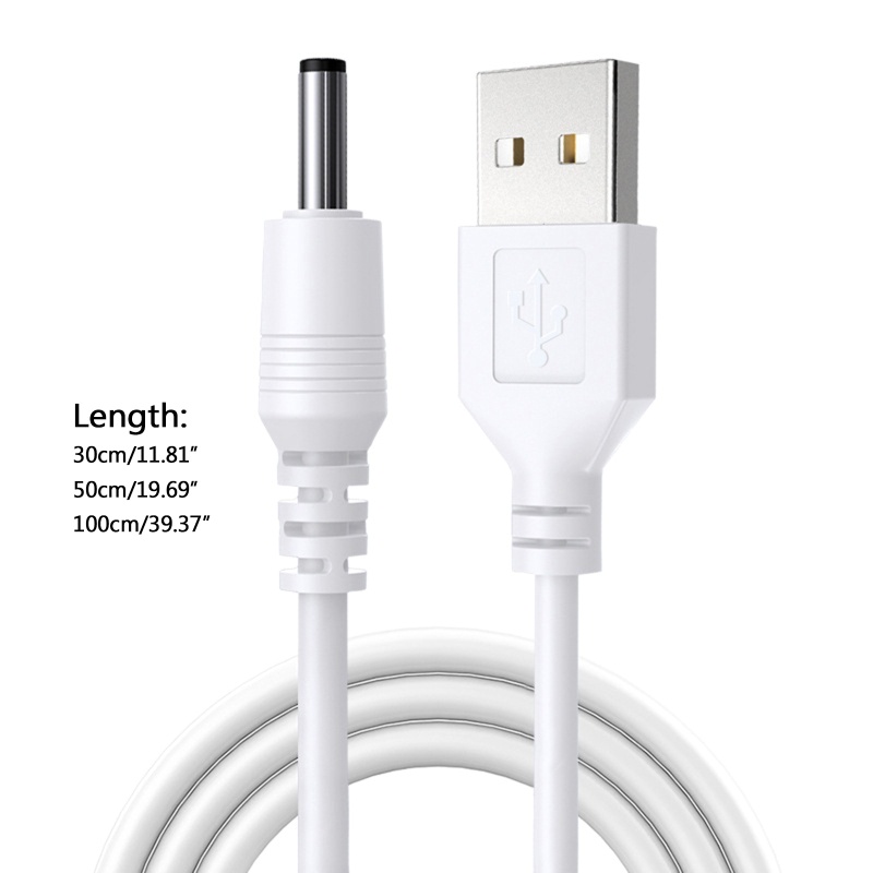 Ppy USB sang DC 3 5mm x 1 35mm cho DC Thùng Jack Cáp Nguồn Cho Quạt Đèn LED S