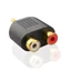 Charmantcc1 Di Động Mạ Vàng 3 5 Mm Stereo Cắm Sang 2RCA Đỏ + Trắng Nữ Kết Nối Adapter Cho Tivi Điện Thoại Notebook Bàn Làm Việc