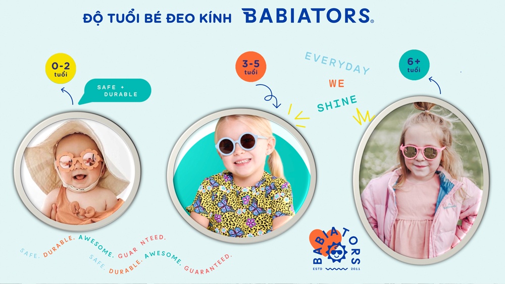 Mô tả Kính chống tia cực tím cho bé Babiators – Aviators, Hồng, 3-5 tuổi - 5
