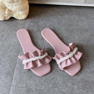 Dép bèo quai cườm Mieo Shoes ( D1240 D1241 D1242 D1243 D1244 )