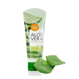 Sữa rửa mặt lô hôi welcos aloevera moisture real foam 150g