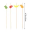 MONOSTYLE 100 Chiếc Que Trái Cây Dùng Một Lần Salad Sandwich Tăm Cupcake Trái Cây Nĩa Salad Rau Que Handmade Tăm