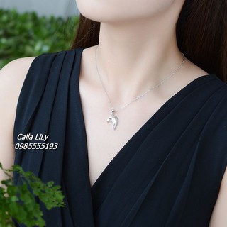 Dây Chuyền Đôi Bạc Ý 925 Trái Tim Hàn Quốc