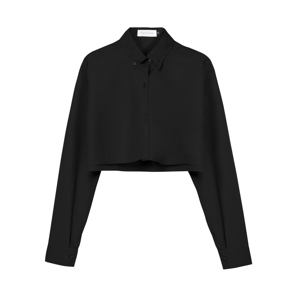 Ảnh TATICHU - Áo sơ mi kate croptop form rộng - Cropped Inspiration Shirt 4