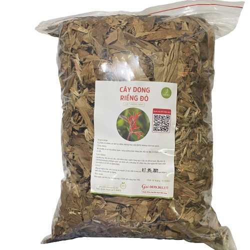 Cây dong riềng đỏ khô tốt cho tim thương hiệu JINDO 1kg