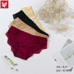 Quần lót Katia cotton phối ren, hàng VNXK Nhật