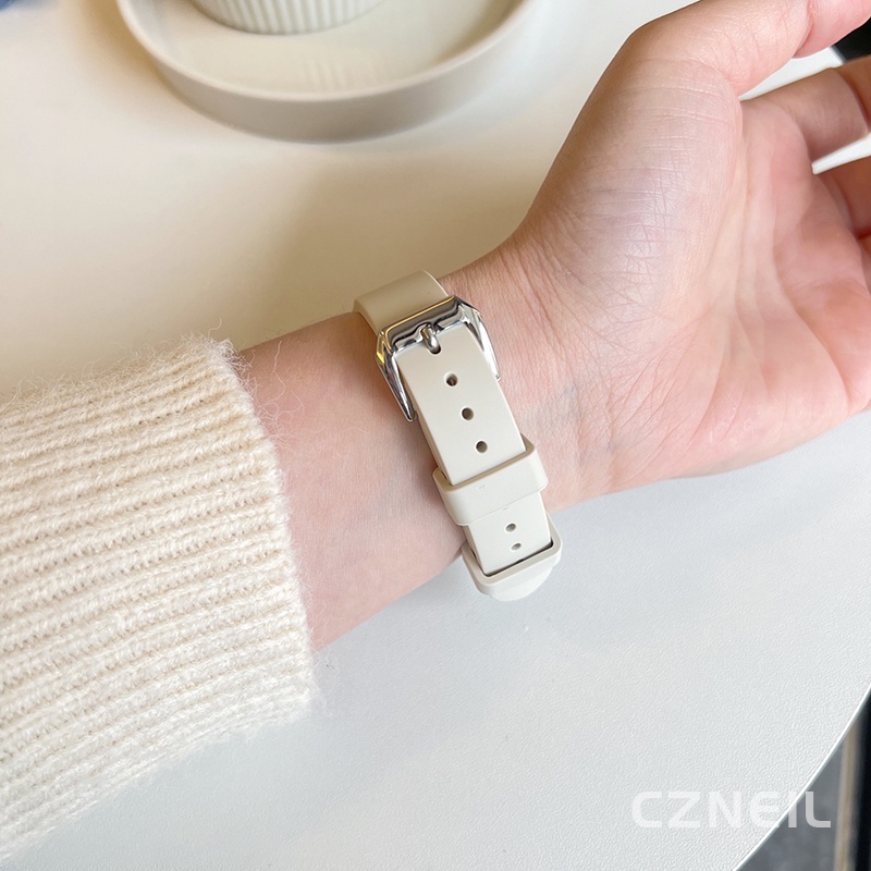 Dây đeo thể thao chống nước đơn giản bằng silicon dành cho nữ Thích hợp cho Apple Watch S11 SE3 Ultra3 S10 S9 S8 SE S7 S6 Ultra 49mm 46mm 42mm 44mm 41mm 45mm Dây đeo cổ tay