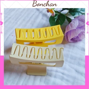 Kẹp tóc cute Hàn Quốc , Kẹp càng cua nhựa nhám hình chữ nhật hottrend nhiều màu sắc cho nàng