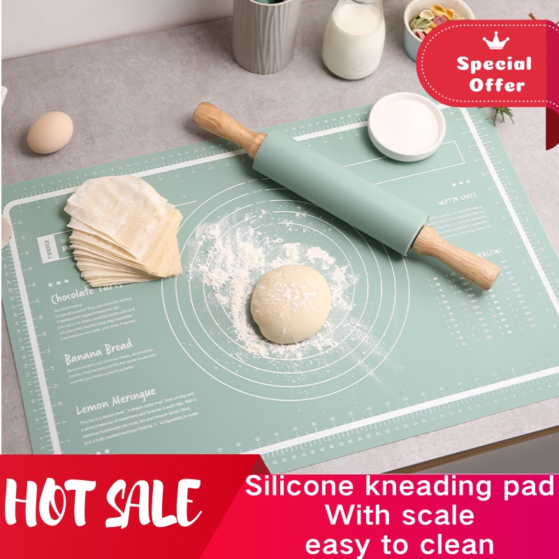Tấm Lót Làm Bánh Silicone Chống Dính Đa Năng - Silicone Baking Mat for Pastry/Dough/Bread/Pizza (Food Grade, Không Mùi)