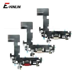 Đế sạc nguồn Cổng sạc USB Cắm có micrô Mic Cáp mềm tương thích cho IP 13 mini 13 Pro Max Thay thế các bộ phận