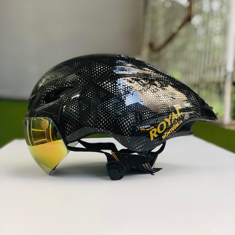 Nón xe đạp Royal MD16 cao cấp chính hãng mũ thể thao tem vân carbon có ...