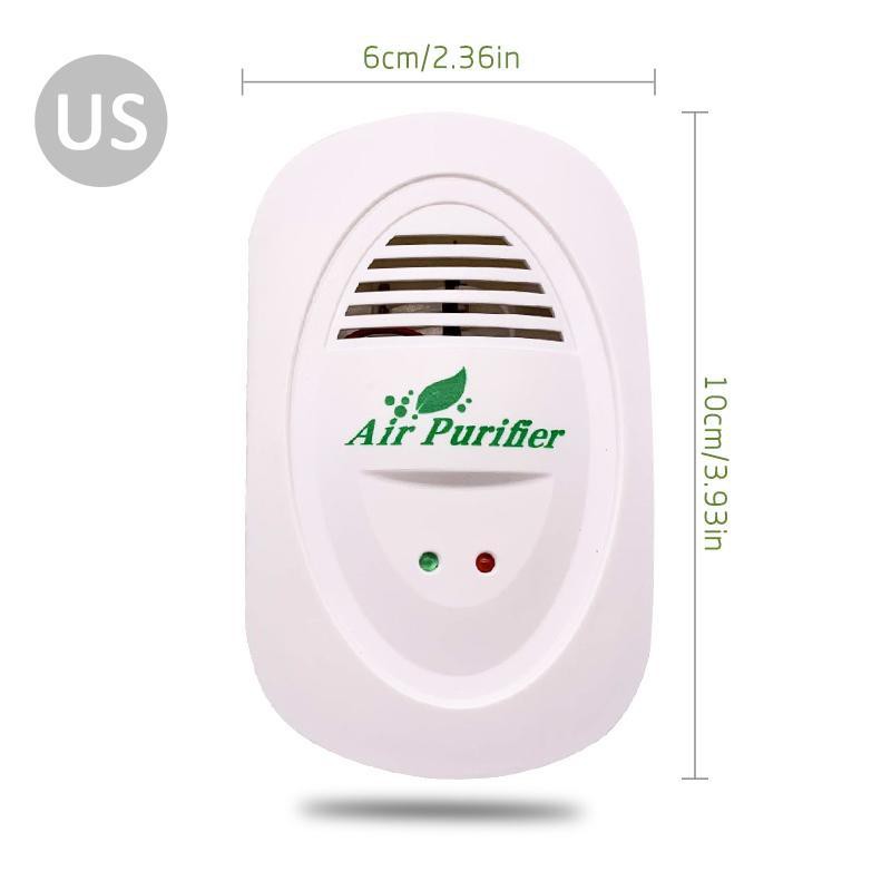 Máy lọc không khí Mini có thể cắm được Phòng nhỏ Làm mát không khí treo tường Giảm mùi hôi từ thú cưng, Ion âm cho văn phòng tại nhà phích cắm US