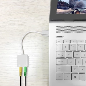 Bộ chuyển đổi BTM USB Type-c 7 1 Trình điều khiển thẻ âm thanh nổi ngoài cần thiết