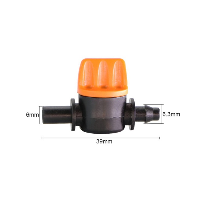 50 cái - Van khởi thủy, van khóa ống 6mm (van sino chỉnh áp béc tưới)