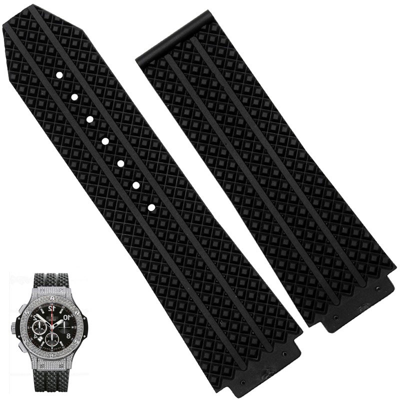 Dây Đeo Thay Thế Bằng Cao Su silicone Mềm 24mm Cho Đồng Hồ Đeo Tay Thông Minh hublot Bigbang