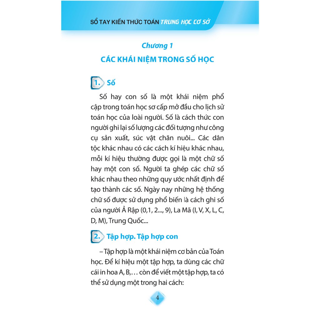 Ảnh Sách: Sổ Tay Kiến Thức Toán Trung Học Cơ Sở 70k - Minh Long 1