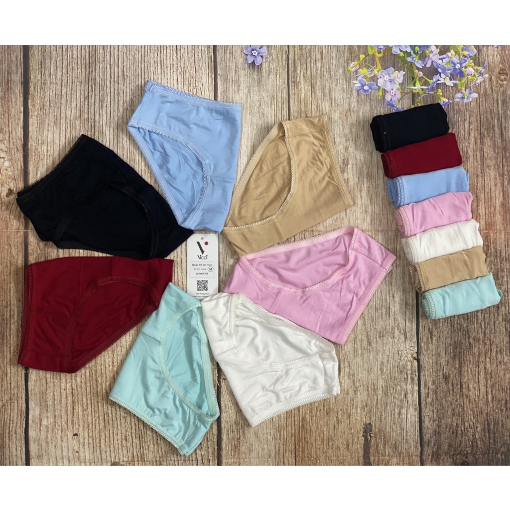 Ảnh Quần lót nữ cotton cao cấp Vicci 102 mềm mại, êm ái, kháng khuẩn khử mùi màu Đen 2