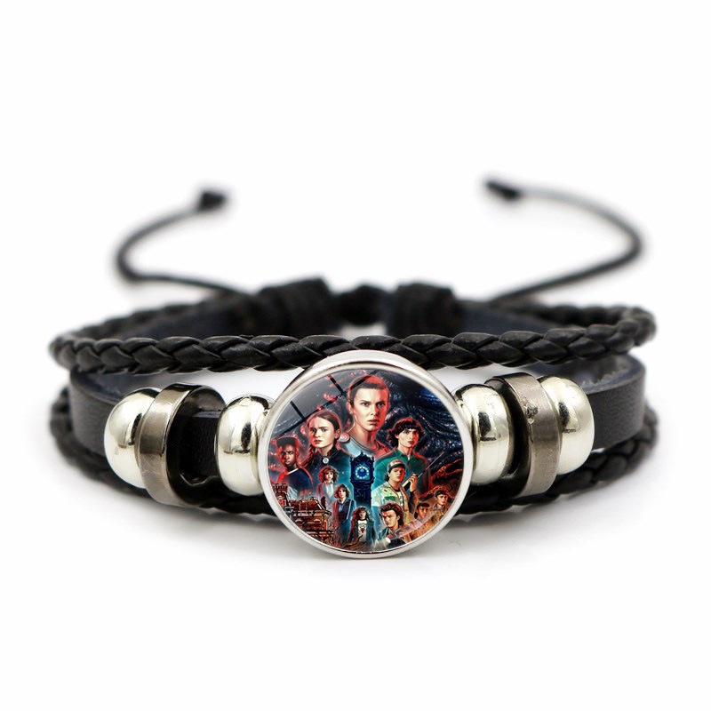 HK1 Stranger Things Vòng Tay Hillfire Câu Lạc Bộ Cặp Đôi Dây Đeo Tay Điều Chỉnhable Nữ Trang Sức Thời Trang Quà Tặng KH1