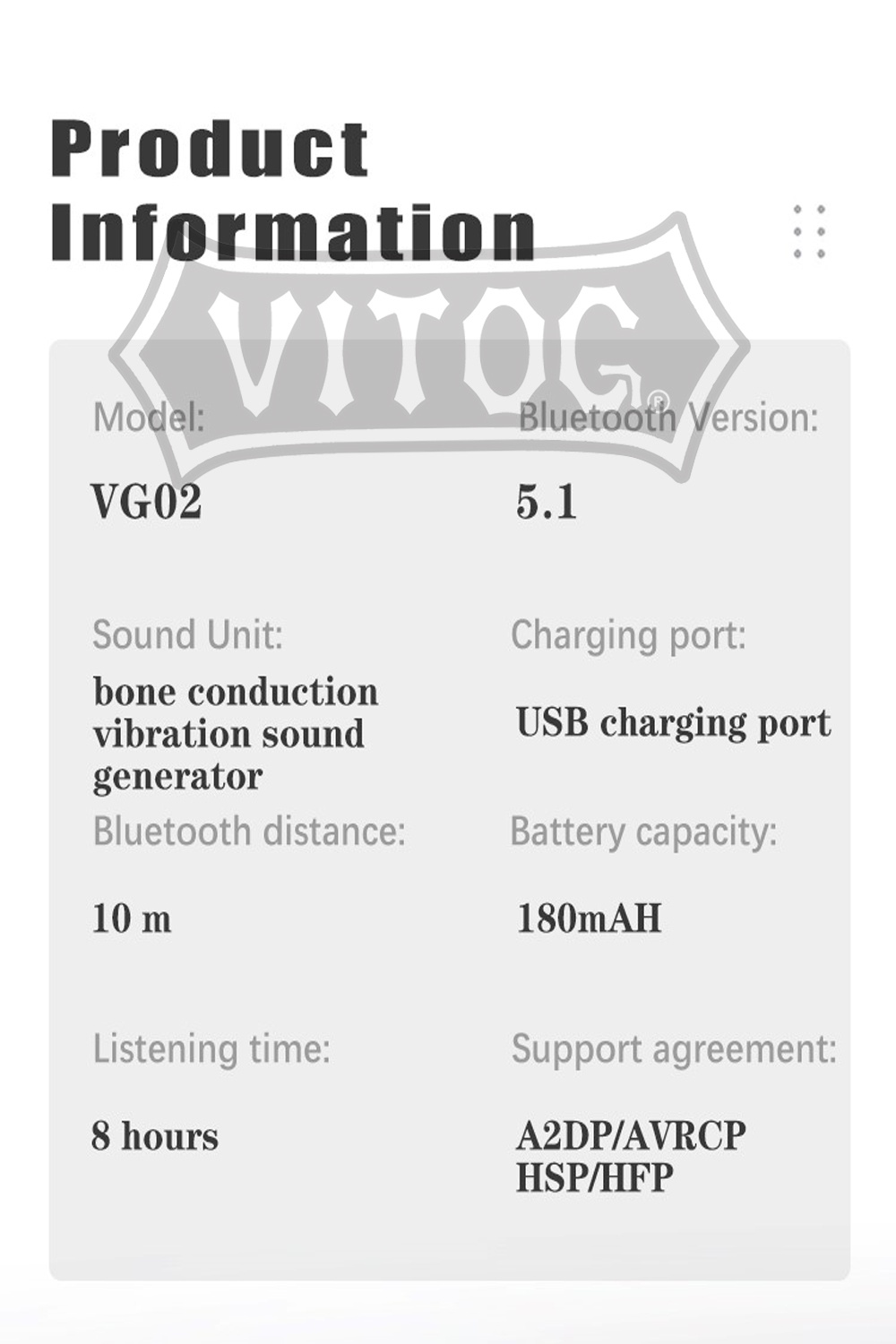 Tai nghe VITOG VG02 TWS Đóng gói
