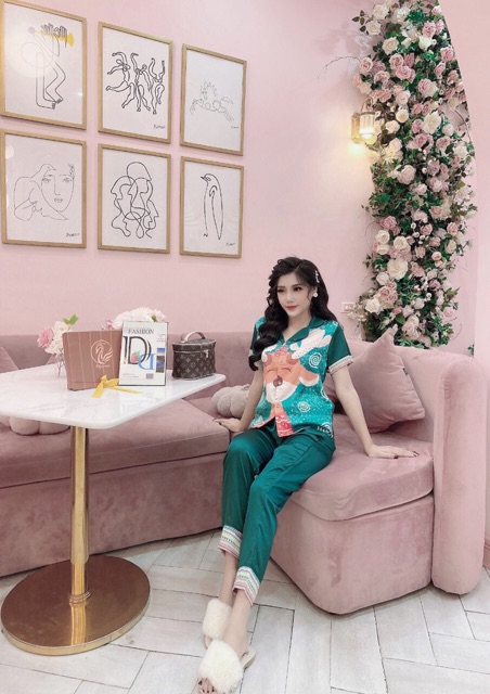 Pizama tay ngắn quần dài cực xinh