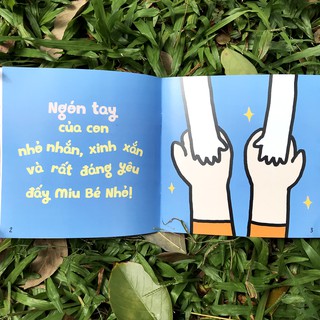 Sách Ehon Kĩ Năng Sống Miu Bé Nhỏ Đừng Mút Tay Nhé! (16 tuổi) - Song ngữ Anh Việt