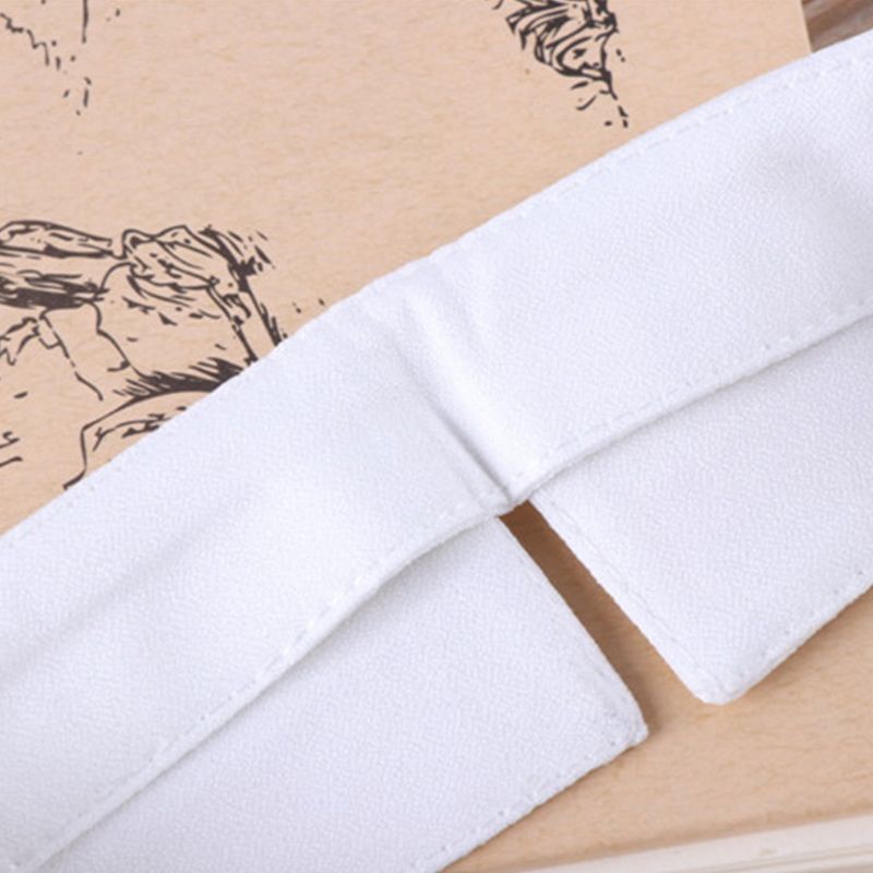 Jenniferab Cổ Giả Ve Áo Giả Có Thể Tháo Rời Áo Mini Dickey Đen Trắng Nút Choker Vòng Cổ Nửa Áo Sơ Mi Cho Wome